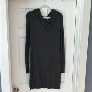 Athleta Charcoal Cable Knit Sweater